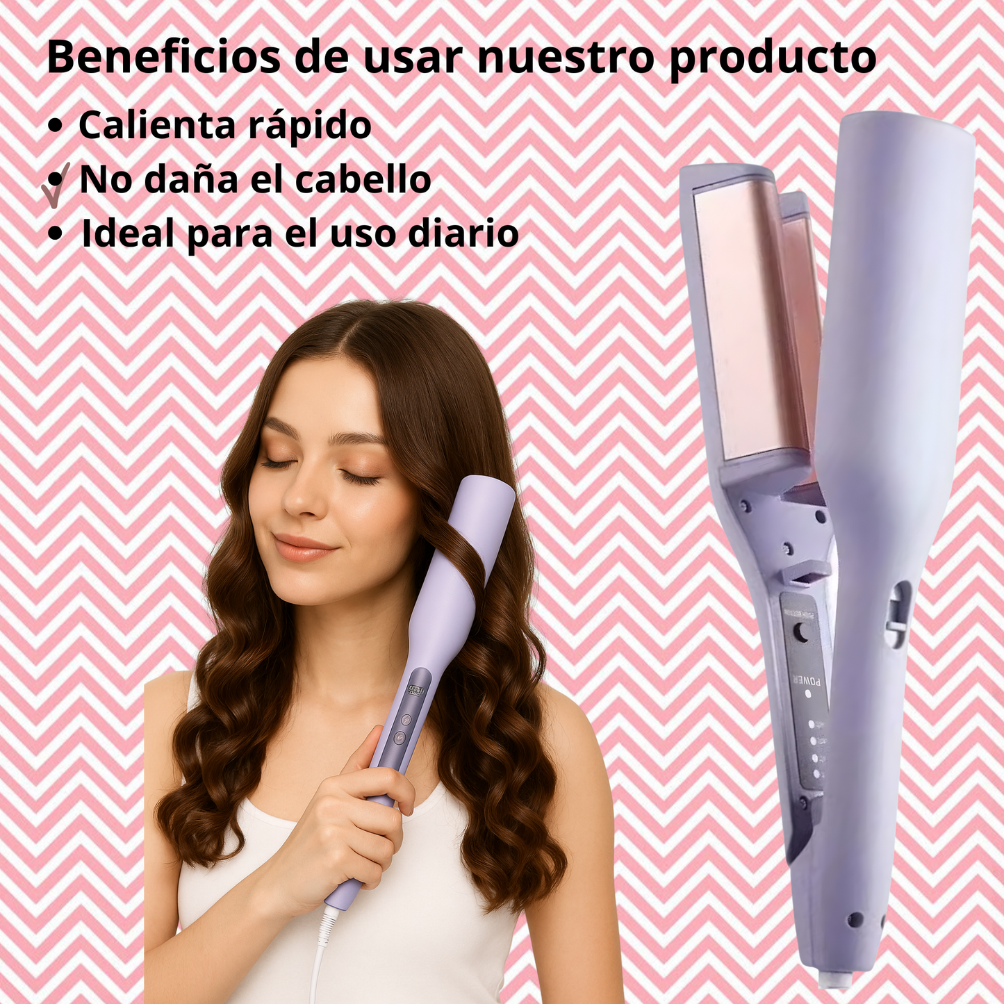 Rizador de pelo de 32 mm